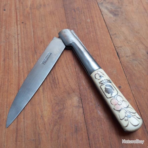 Grand Couteau Corse VENDETTA 716 VERITABLE EDOUARD Manche en OS