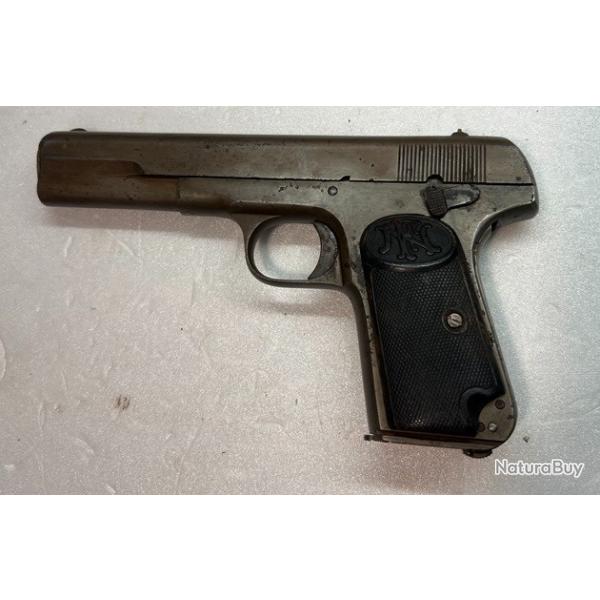 Pistolet semi automatique BROWNING 1903 calibre 9mm Browning Long (9x20)