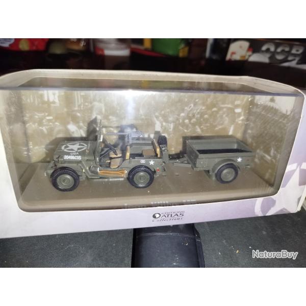 Jeep Willys MB de la 2em DB du G.Leclerc au 1/72 Atlas Collection