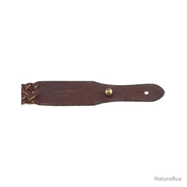 Bretelle Cuir Gras Country Sellerie - Tresse 7 Brins - Rsistante et Confortable - Pour un Maintien