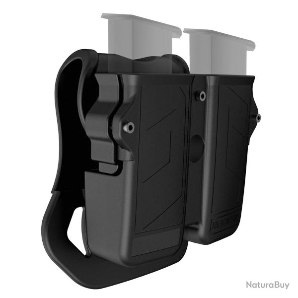 Porte-chargeurs double - ambidextre - 9mm/.45 etc. - LIVRAISON GRATUITE