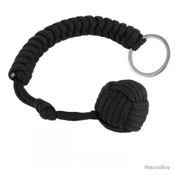 Porte-clefs de self-d�fense poinge de singe - noir - LIVRAISON GRATUITE