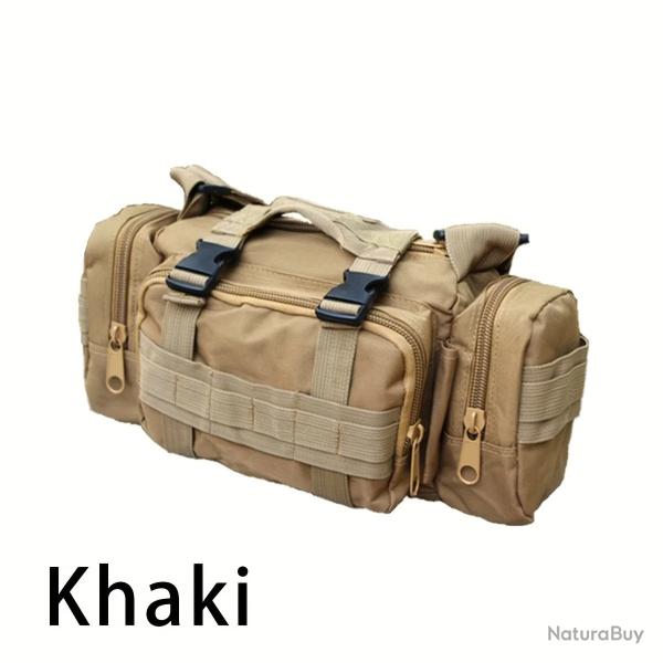 Sac de Taille Multifonctionnel Camouflage - Sport, Randonne & Plein Air Kaki