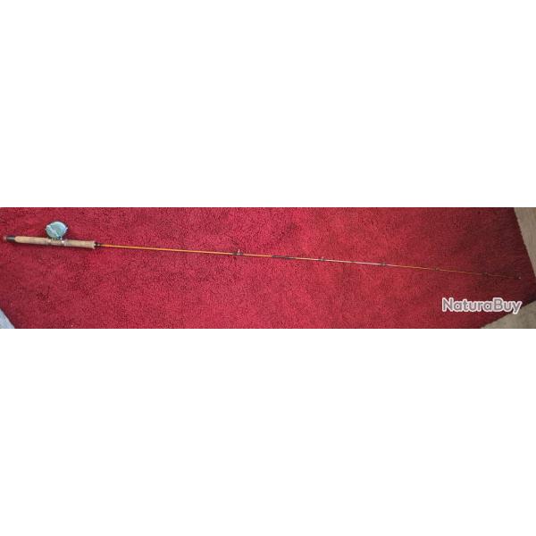 Canne PEZON et MICHEL bambou refendu 2 brins.