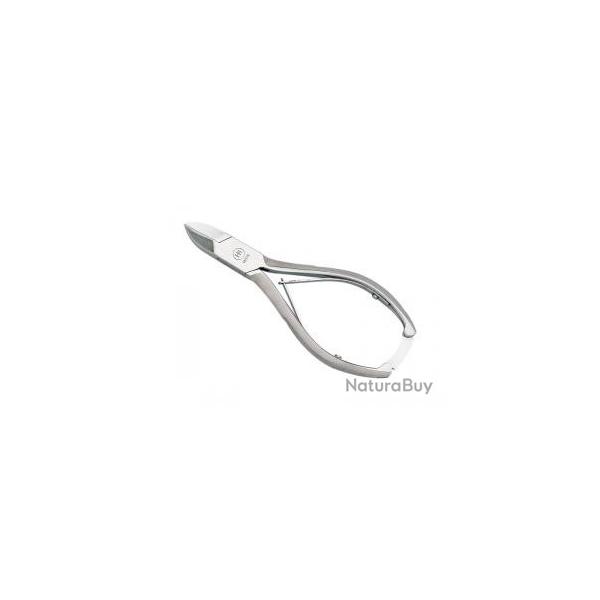 Pince HB  ongles 14 cm, acier franais inox, mors concaves, branches quadrilles