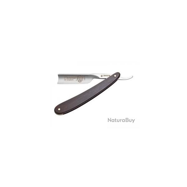 Rasoir  Dovo moustache 5/8  BARBAROSSA  vid, lame courte 5 cm acier inox, manche bne.