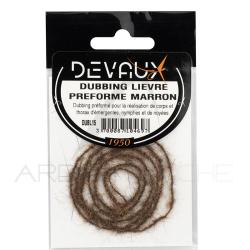 Dubbing de Li&egrave;vre DEVAUX pr&eacute;form&eacute; Marron