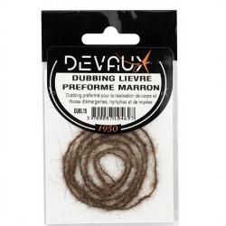 Dubbing de Li&egrave;vre DEVAUX pr&eacute;form&eacute; Marron