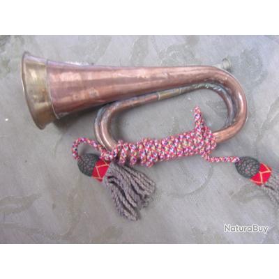 Corne D'Appel Ancienne - Cuivre Ou Laiton - Instrument De Signalisation - Occasion