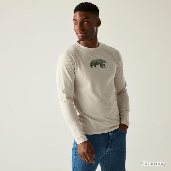 Tee Shirt en Coton Regatta Maylow Beige