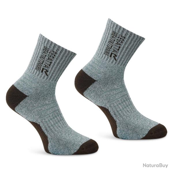 Chaussette de Randonn�e en Bambou Regatta "Womens Bamboo Sock 2 Pack" 36 - 38 Gris