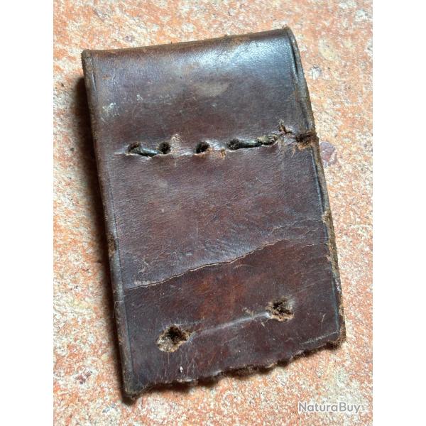 Attach� en cuir pour �tui jambon Chamelot-Delvigne 1873