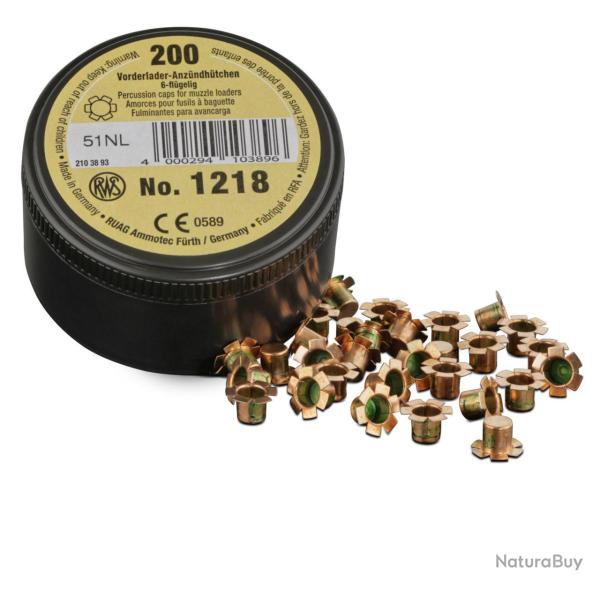 AMORCE RWS FUSIL PN 6 AILETTES 5.9MM 1218 X200