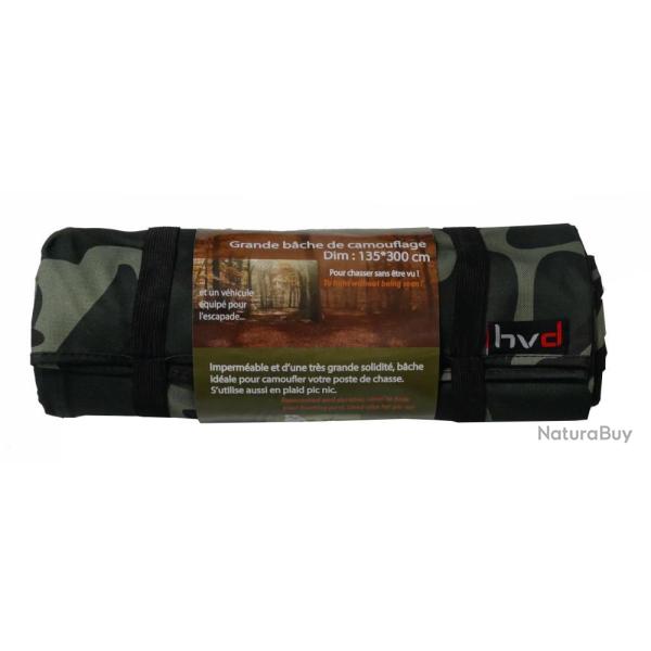 BACHE IMPERMEABLE CAMO 135X300CM - HV DVPT