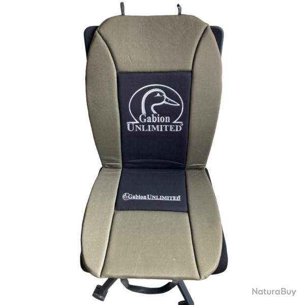 COUVRE SIEGE KAKI BRODE GU - GABION UNLIMITED