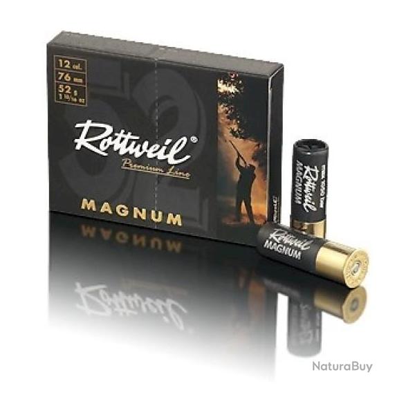 CARTOUCHES ROTTWEIL CAL.12/76 MAGNUM 52G PAR 10