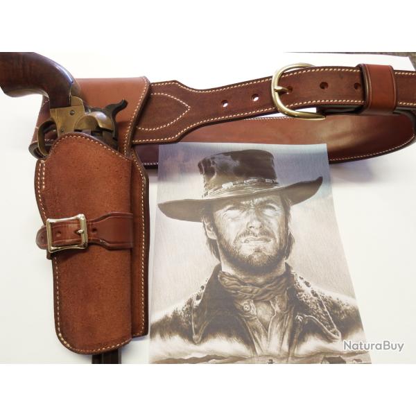 HOLSTER et CEINTURON "EASTWOOD" 6 cart (entreprise artisanale franaise)