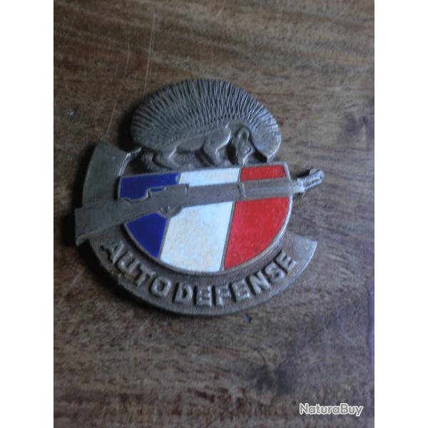 insigne groupe auto dfense guerre d' algrie  N 01318  / drago paris