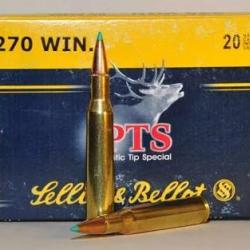 Cartouches Sellier & Bellot calibre 270win 150grs x20