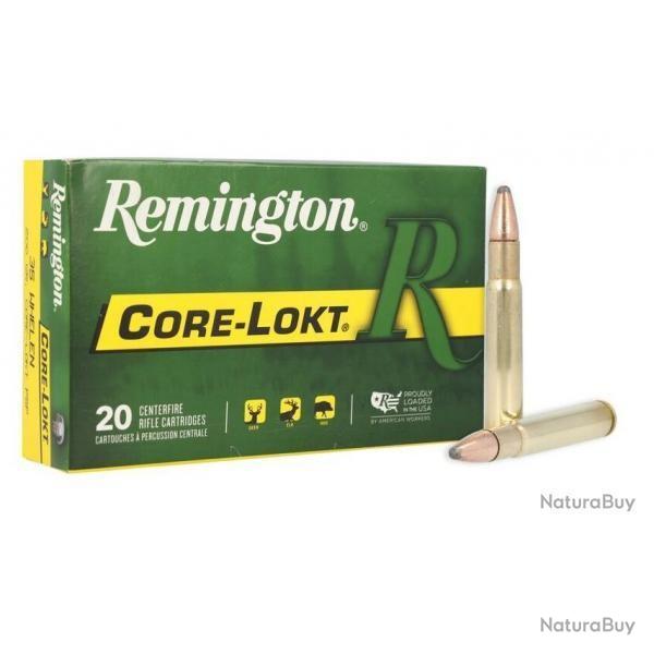 Cartouches REMINGTON calibre 35 Whelen Core-Lokt PSP 200 gr x20
