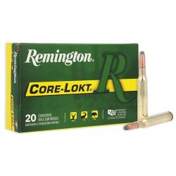 Cartouches REMINGTON calibre 280 Remington Core-Lokt SP165grs 10.7g x20