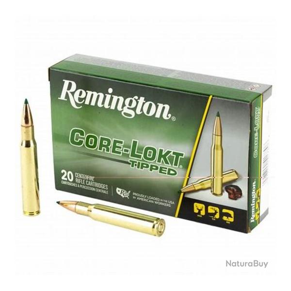 Cartouches REMINGTON CORE LOKT TIPPED calibre 30-06 180gr x20