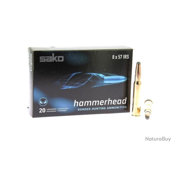 Cartouches SAKO calibre 8X57JRS HAMMERHEAD SP 200GR x20