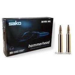 Cartouches SAKO calibre 300win mag 220gr HAMMERHEAD x20