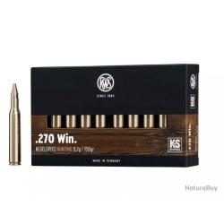 Cartouches RWS KS Calibre .270 Win 150grs 9,7g x20