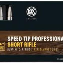 Cartouches RWS calibre 30-06 SHORT RIFLE SPEED TIP PRO 10,7g 165grs x20
