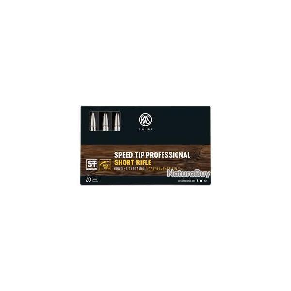 Cartouches RWS calibre 30-06 SHORT RIFLE SPEED TIP PRO 10,7g 165grs x20