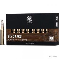 Cartouches RWS calibre 8x57 JRS ID Classic 12,8g 198 grs x20