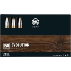 Cartouches RWS calibre 9.3X62 EVO 18.8g 291grs x20
