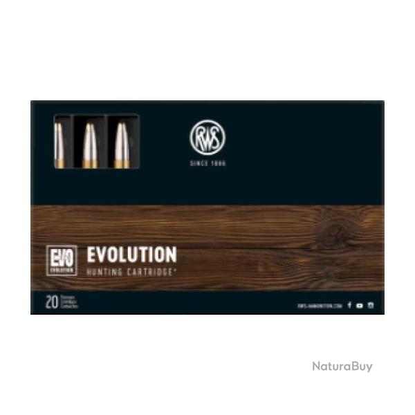 Cartouches RWS calibre 7x64 EVOLUTION 10.3g 159grs x20