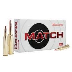 Cartouches HORNADY calibre 6.5 CREEDMOOR 140grs ELD MATCH x20