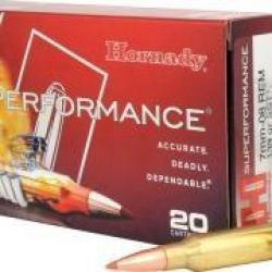 Cartouches HORNADY calibre 7-08 REM 139GR SST x20