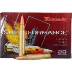 Cartouches HORNADY calibre 7X64 SUPERFORMANCE SST 162gr x20