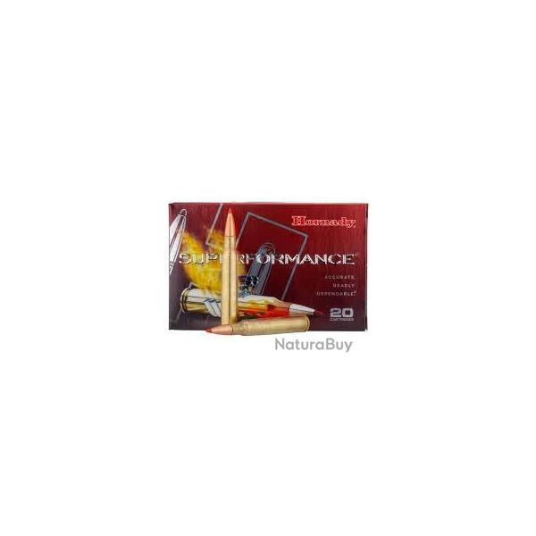 Cartouches HORNADY calibre 7X64 SUPERFORMANCE SST 162gr x20