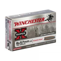 Cartouches WINCHESTER calibre 8X57JRS 195GR POWER POINT x20