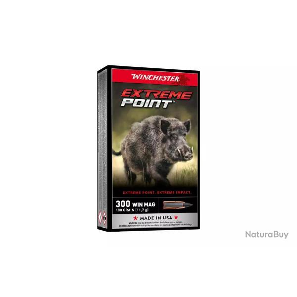 Cartouches WINCHESTER calibre 300 Winchester Magnum Extr�me Point 180 gr x20
