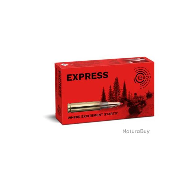 Cartouches GECO calibre 9.3X62 EXPRESS 16.5GR x20