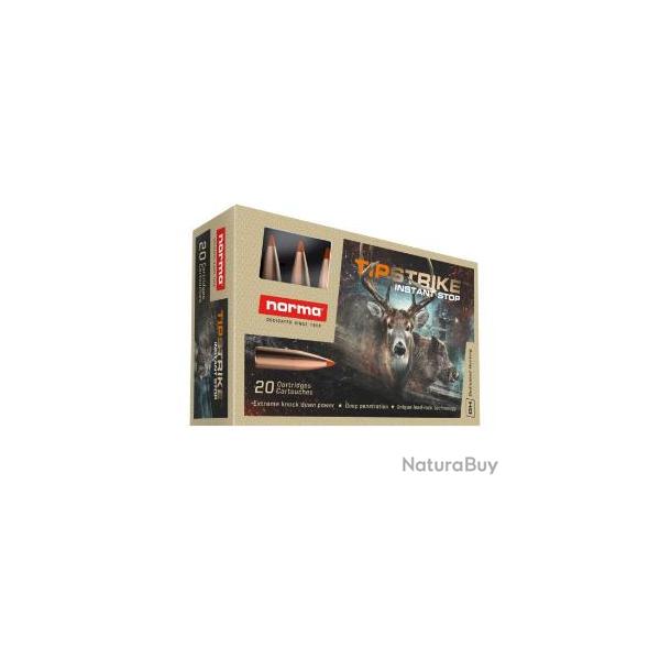 Cartouches NORMA calibre 30-06 TIPSTRIKE 11g 170grs x20