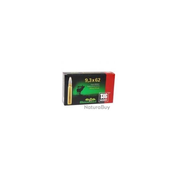Cartouches BRENNEKE calibre 9.3X62 TUG 19g 293grs x20