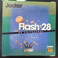 Cartouches JOCKER FLASH 28 calibre 16/67mm 28g BJ PLOMB n&deg;9 x25