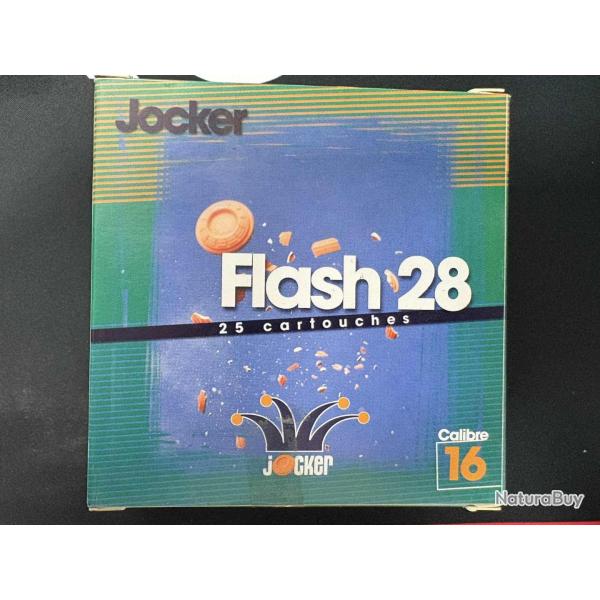 CARTOUCHES JOCKER calibre 16/67mm FLASH 28g BJ PLOMB n�9 x25