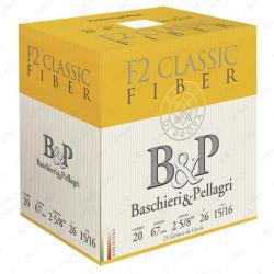 Cartouches B&P f2 classic fiber calibre 20/67mm n&deg;6 26g x25