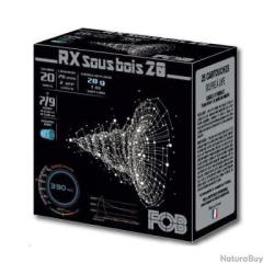 Cartouches FOB RX SOUS BOIS CALIBRE 20/70mm N&deg;8/10 28g bj x25