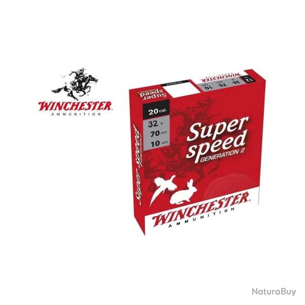 CARTOUCHE WINCHESTER Calibre 20/70 SUPER SPEED 32G n7 x10