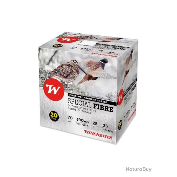 Cartouches winchester SPECIAL FIBRE calibre 20/70 28G n�7 x25