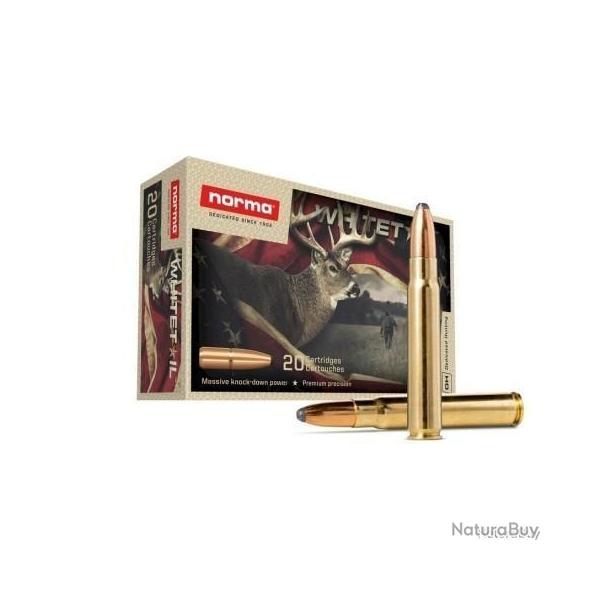 Cartouches NORMA calibre 7RM WHITETAIL 150grs 9.7g x20